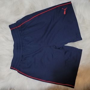 Boys Blue Puma Jersey shorts (size 8)